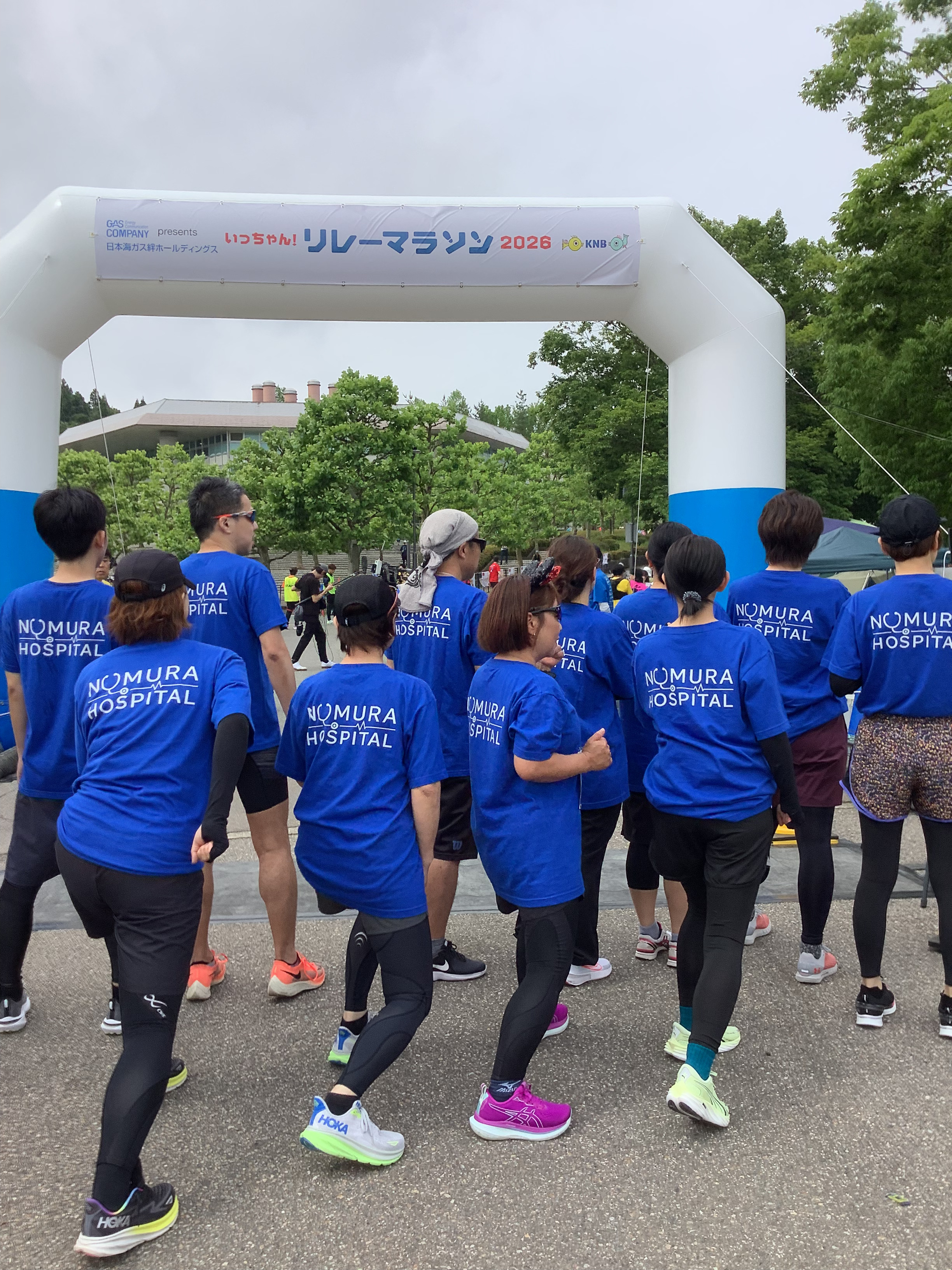 いっちゃんリレーマラソン2026に参加した野村病院マラソン部